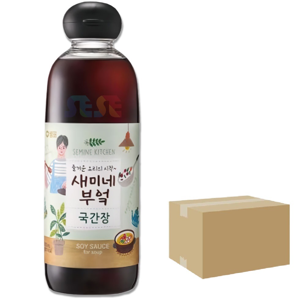 セミネキッチン ジン醬油 12本箱売り 830ml / センピョ 韓国風 チャプチェ 焼肉