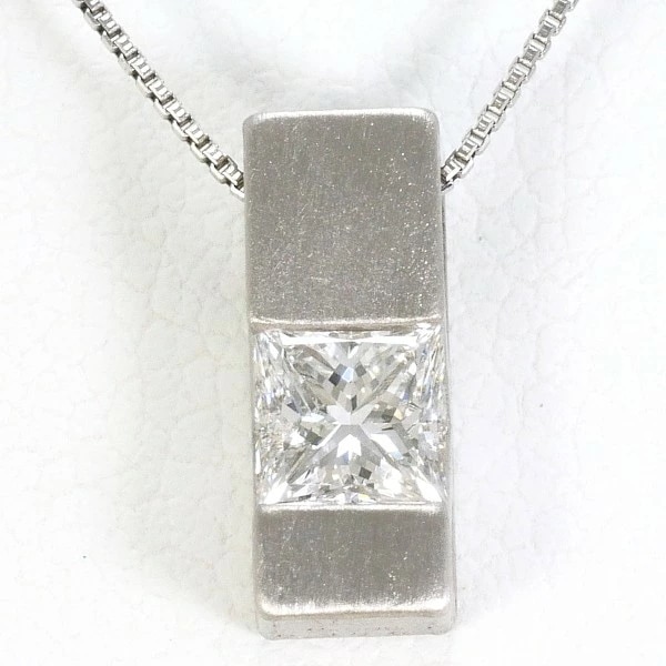 PT900 プラチナ PT850 ネックレス ダイヤ 0.360 VS2 鑑定書 ジュエリー 中古