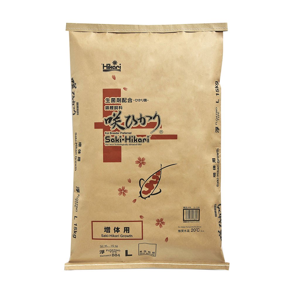 鯉の餌　咲ひかり　増体用　浮上　Ｌ　１５ｋｇ　錦鯉　餌　飼料　ＣＲＣ10―41―70―10―00