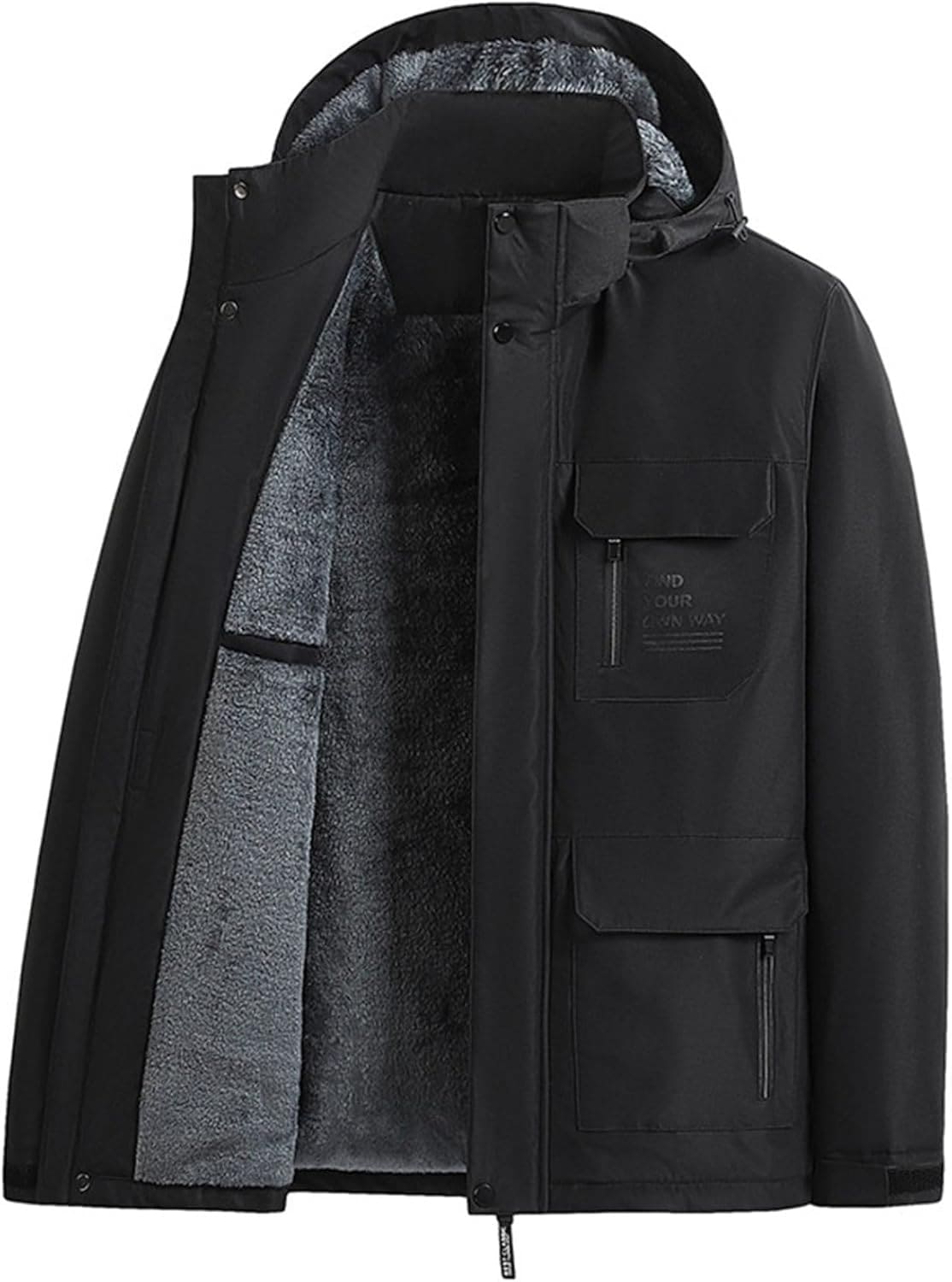 暖かいコート 裏ボア 中綿入り 保温ジャケット メンズ 分厚い 防寒 防風 大きいサイズ 帽子付き ビジネス カジュアル ハイネック 30代 40代 50代 秋冬 父へ お誕生日ギフト