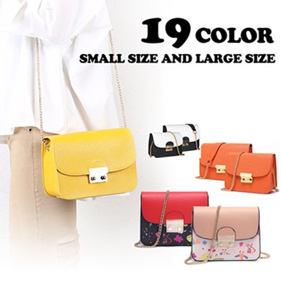 19colors 大人気 使いやすいショルダーポーチ ポーチ ポシェット バッグ レディース 斜めがけ かわいい 小さめ メトロポリス風 チェーン ピンク ハンドバッグ チェーンバッグ 2w 宅配