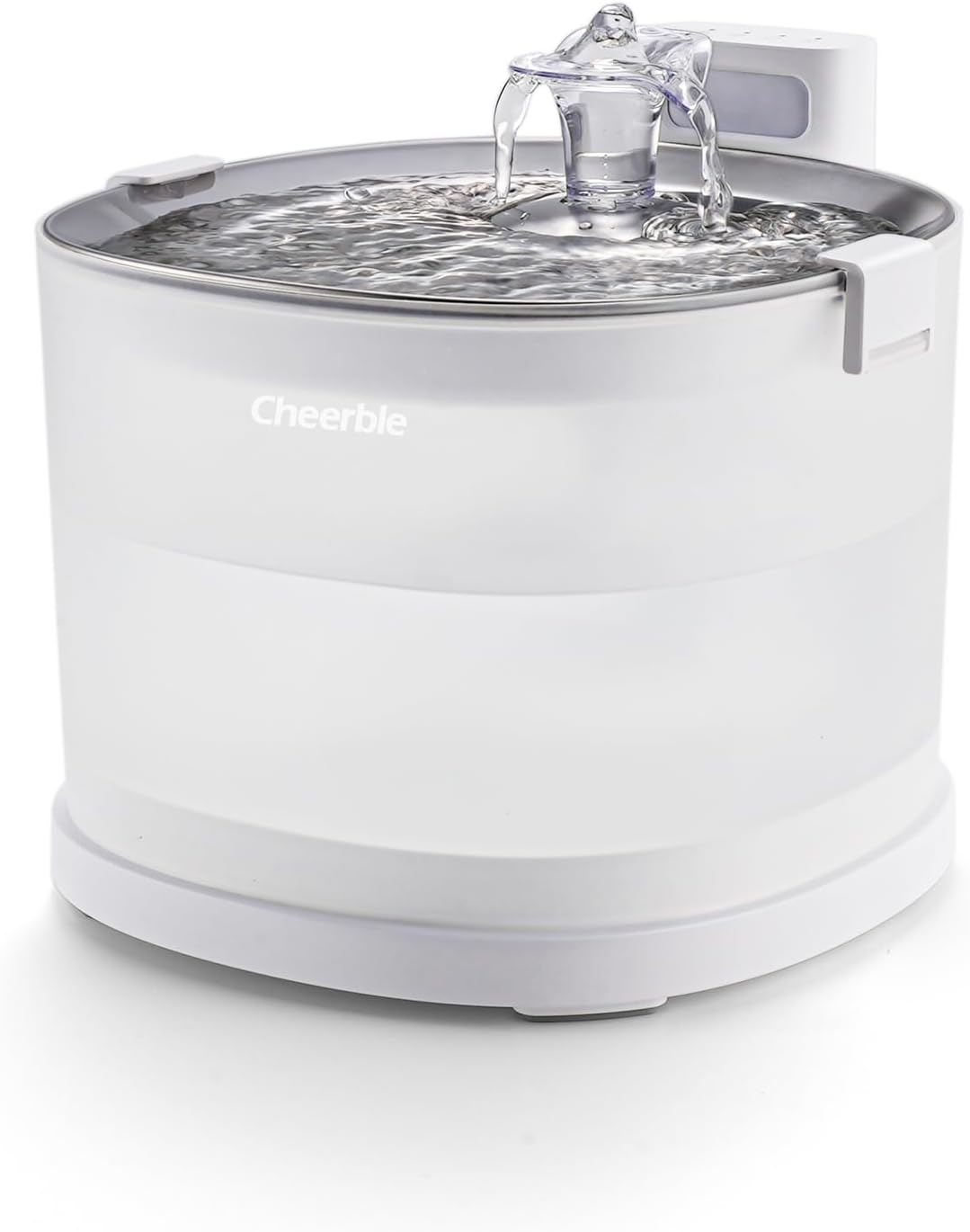 Cheerble 猫自動給水器 水飲み器 ポンプレス磁力給水 コードレス 100%漏電なし スマートセンサー感知 楽々洗浄 組み立て簡単 2つの給水モード 5000mAh 充電式 大容量2L 静音 フ
