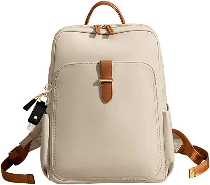 PCリュック PCバッグ レディース ビジネスリュック PC収納 パソコンリュック A4 14インチPC対応( ベージュ) 5,068円