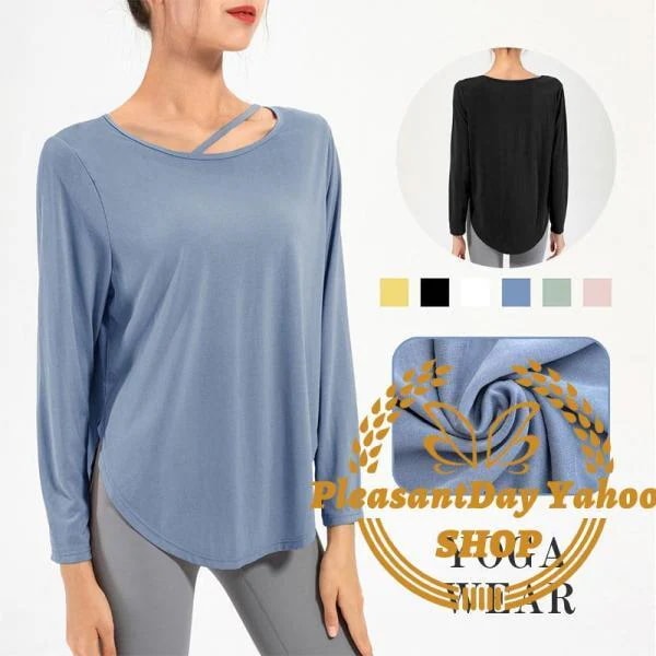 丈長 ス Tシャツ Tシャツ ホットヨガ ジム スポ トップス おしゃれヨガウェア ーツウェア 重ね着 フィットネス 吸汗速乾 ロング丈 長袖 トップス 7月最新デザイン&20%OFFヨガウェア ヨガ