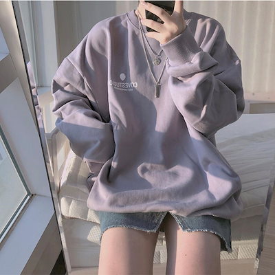 【秋新作】Tシャツ レディース 長袖 韓国 大きいサ...のサムネイル