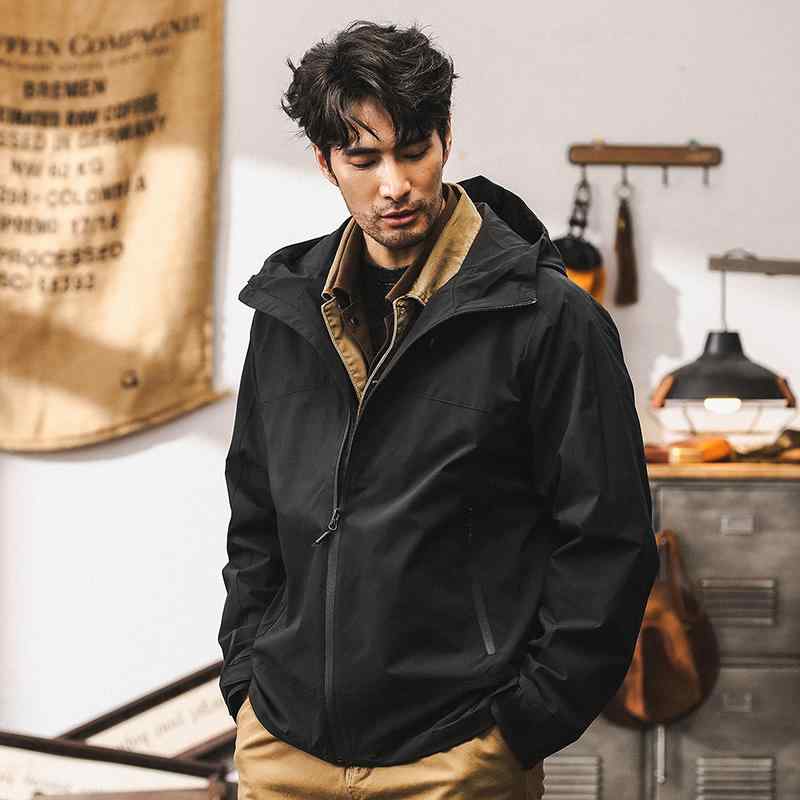 秋冬 メンズ 服 シンプル ファッション オシャレ 大人 かっこいい 大きいサイズ ストリート 紳士服 アメリカン カジュアル ジャケット マウンテン アウトドア 秋 黒