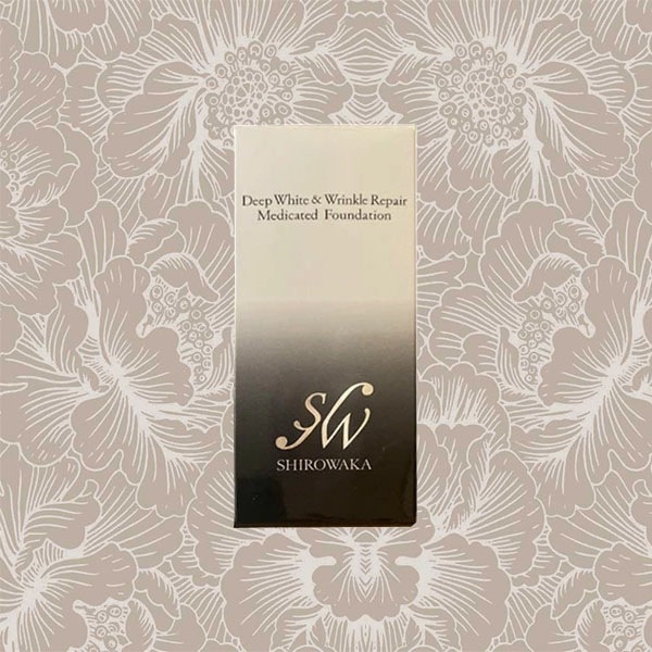 シロワカ ディープホワイト＆リンクルリペア メディケイティッドファンデーション 26g SPF50＋PA++++ SHIROWAKA