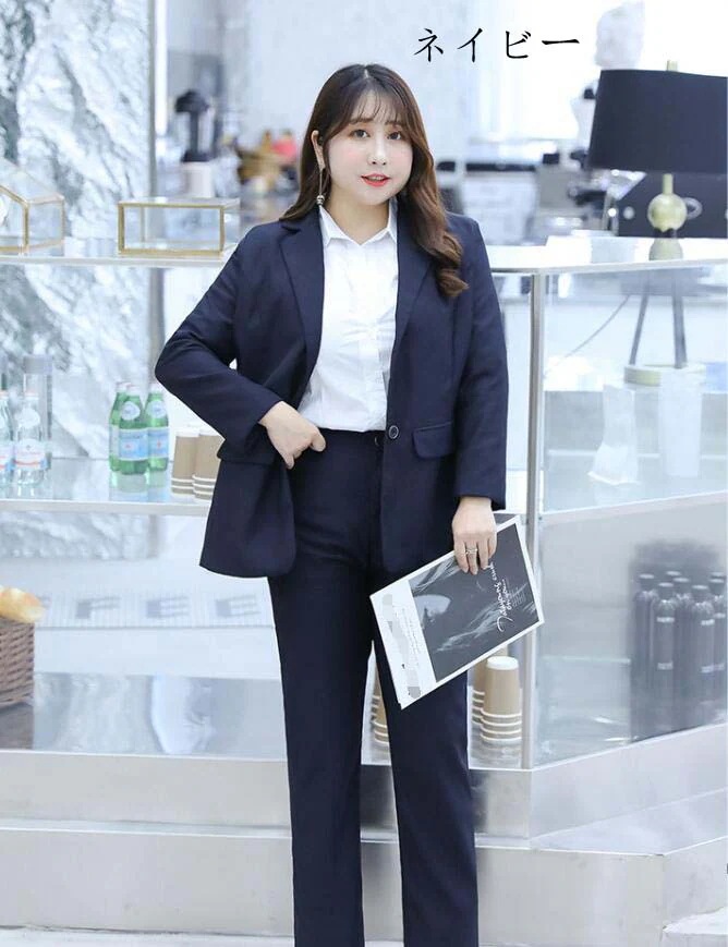 凄く人気がある パンツスーツ レディーススーツセレモニースーツ 体型カバー ビジネススーツ レディース 洗える セットアップ リクルート 就活 ビジネス リクルートスーツ 大きいサイズ フォーマルスー