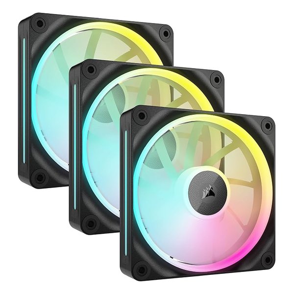システムハブ＋120mm PCケースファン 3個パック LX120 RGB 120mm PWM Fans StarterKit CO-9051026-WW
