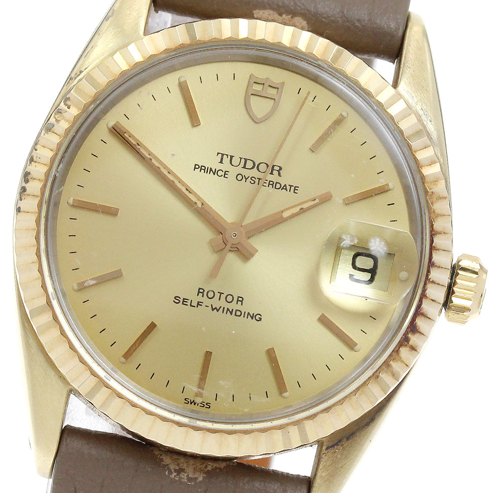 チュードル TUDOR 75205 プリンスオイスターデイト YGベゼル 自動巻き ボーイズ _914334【中古】