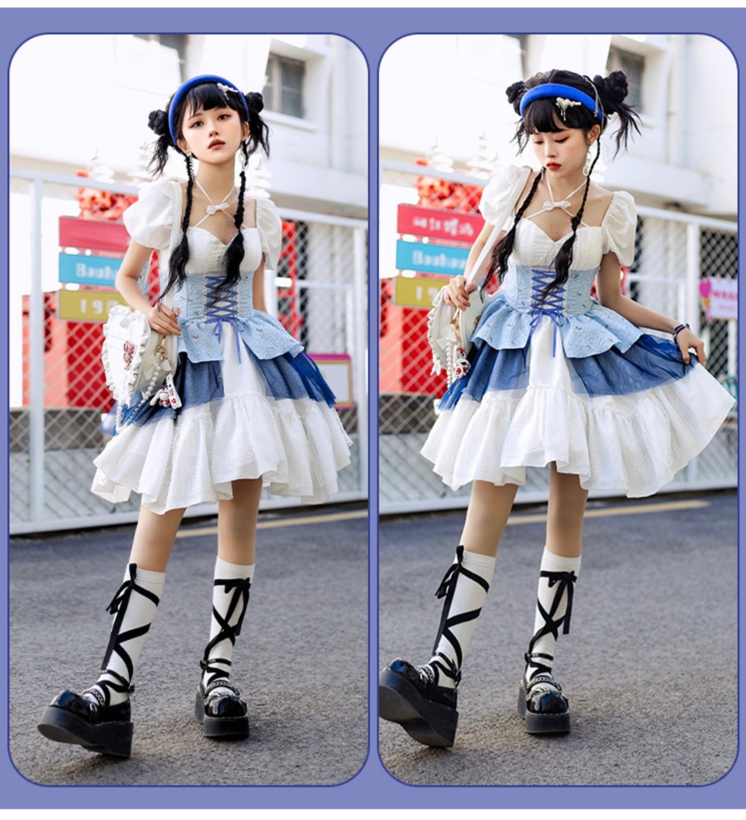 新作オリジナル高質ロリータワンピースセットアップ可愛い 二次元かわいい新作公主 かわいい ロリ学園祭 A42 7,830円