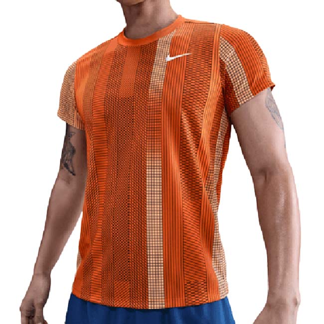 ナイキ(NIKE) 2025 HO メンズ コート ヴィクトリー Dri-FIT ゲームシャツ HM6506-893CFオレンジ×ホワイト 【日本サイズ】