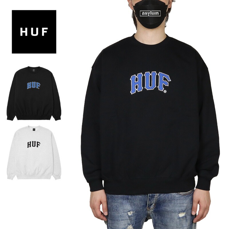 HUF トレーナー ハフ スウェット メンズ レディース ブランド 黒 大きいサイズ