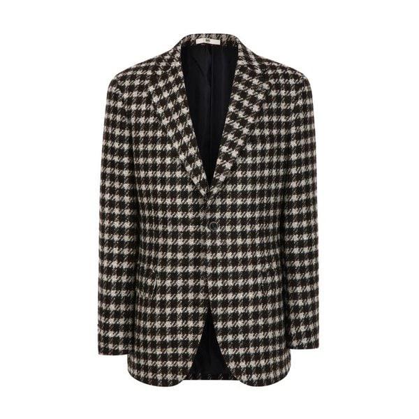 [FERLA] ブラウンアルパカカジュアルジャケット（DMJA5D014W2）