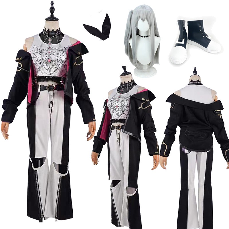 FLOW GLOW 響咲リオナ コスプレ衣装 いさきりおな コスプレ 髪飾り付き 仮装 コスチューム 漫遊展 撮影 観賞 ハロウィン クリスマス 誕生日 忘年会 「ウイッグ&靴」追加可能