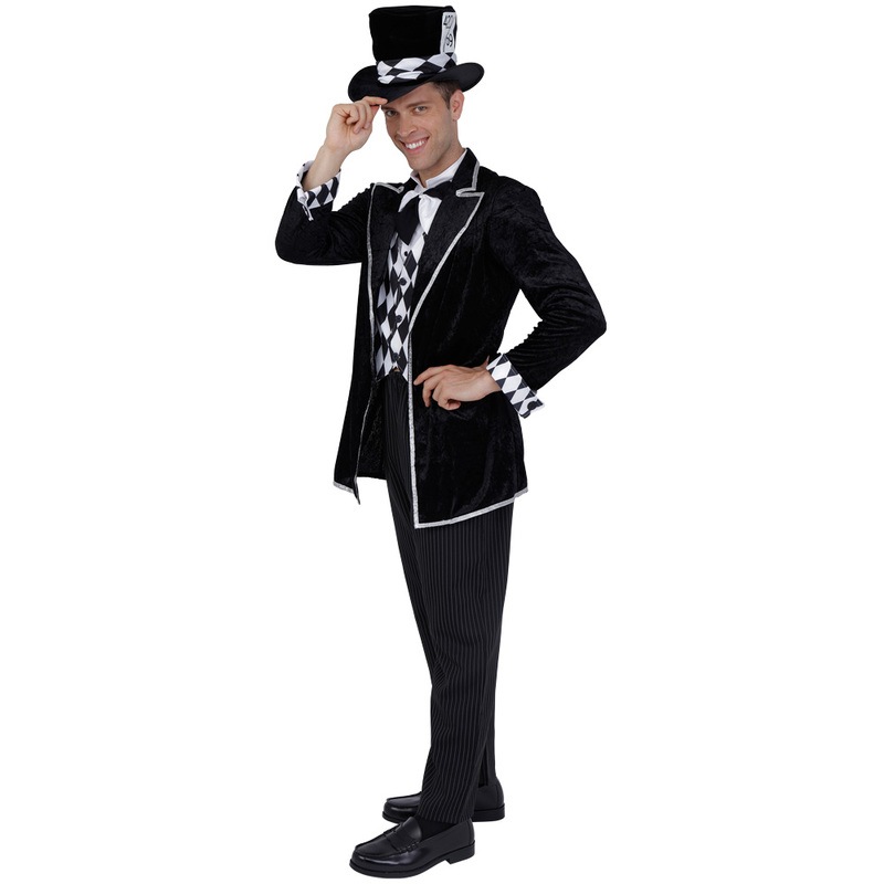 コスプレ 仮装 CLUB KING Monotone Hatter(モノトーンハッター) 【 コスプレ 衣装 ハロウィン 仮装 コスチューム 帽子 メンズ マジシャン 大人用 パーティーグッズ 帽子屋