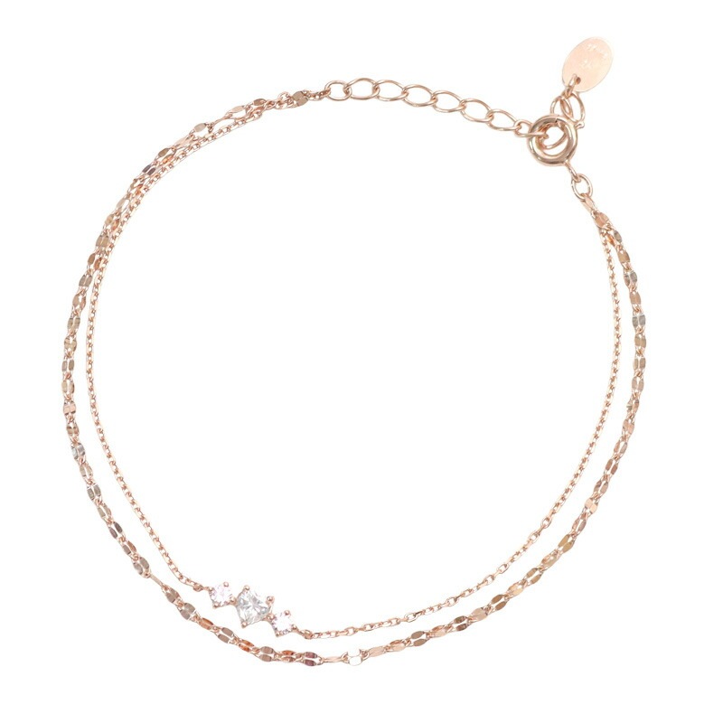 ブレスレット レディース 2連ブレスレット ハートモチーフ シルバー 15,750円