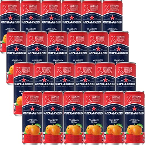 (サンペレグリノ) イタリアン スパークリングドリンク アランチャータ・ロッサ (ブラッドオレンジ) 330ml ×24本 炭酸 (果汁15% 微炭酸)