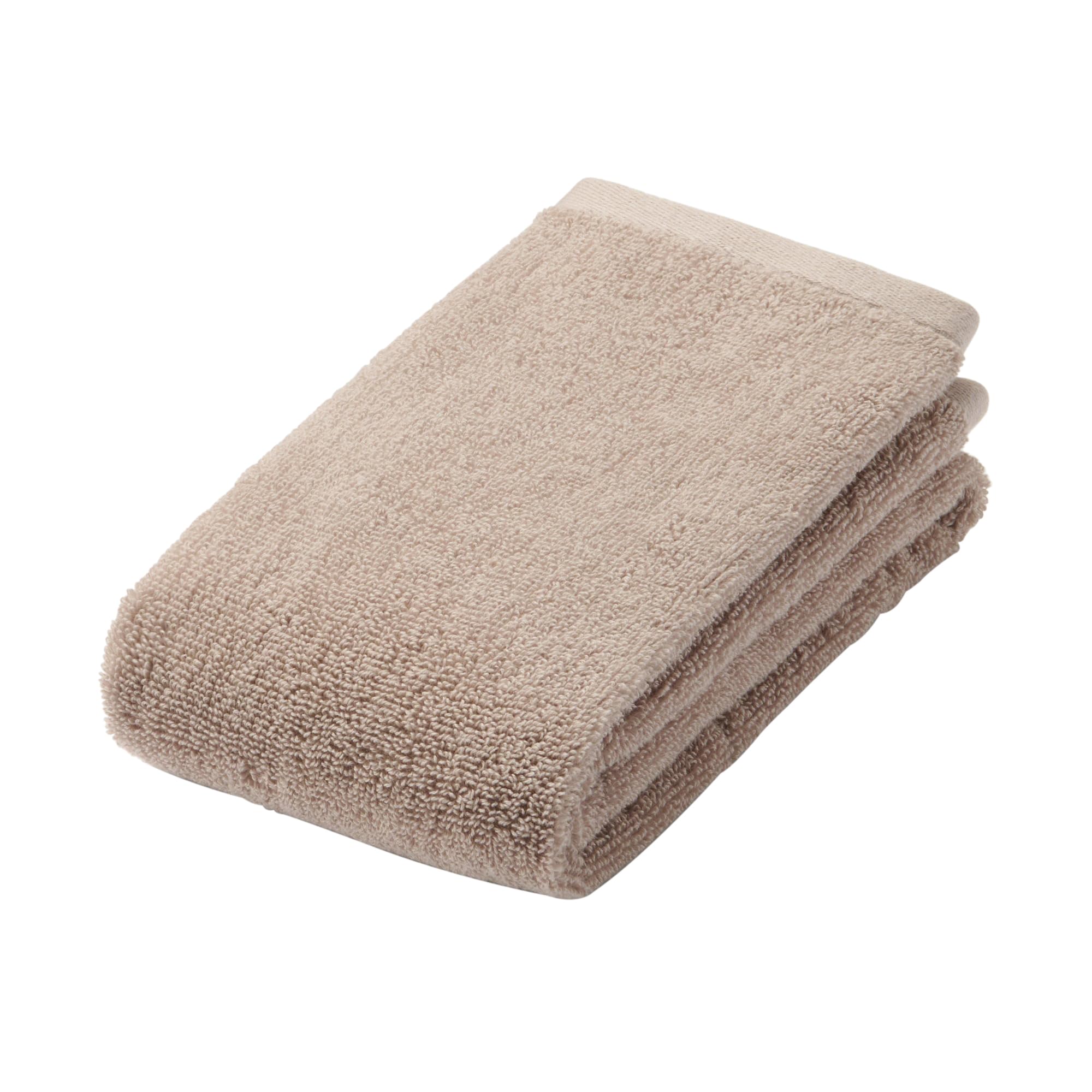 無印良品 ふっくらパイルフェイスタオル・15枚組 34×85cm・ピンクベージュ/やわらか 84705434