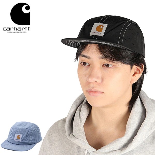 日本正規品 キャップ 帽子 メンズ レディース ブランド 無地 おしゃれ ロゴ ナイロン フラットバイザー 4パネル キャンビーキャップ CANBY CAP I034601