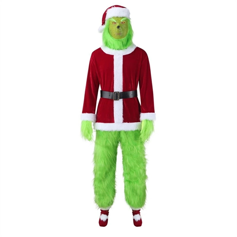 ハロウィン サンタコスプレ カップル グリーン サンタクロース サンタセット メンズ用 クリスマス コスチュームcosplay　忘年会　大人用 クリスマス衣装 クリスマスコスプレ コスプレ衣装