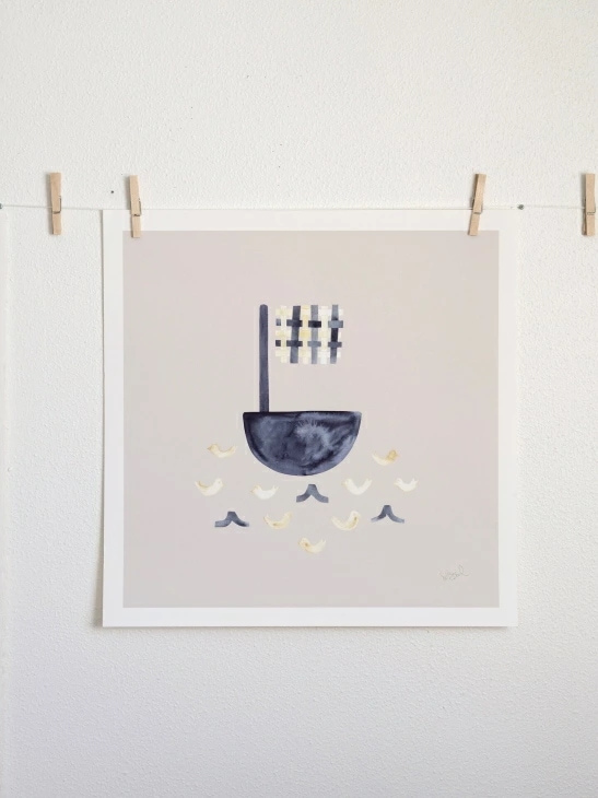 【スーパーSALE限定プライス】SILKE BONDE SAIL AWAY POSTER