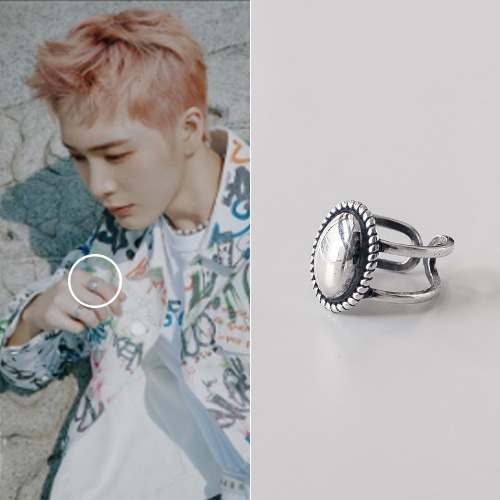 [925silver] [OMEGA Xケビン着用] ベドープシルバーリング free size (1115号) SNSで人気 韓国男子アイドルファッションジュエリー 韓国ファッションジュエリー