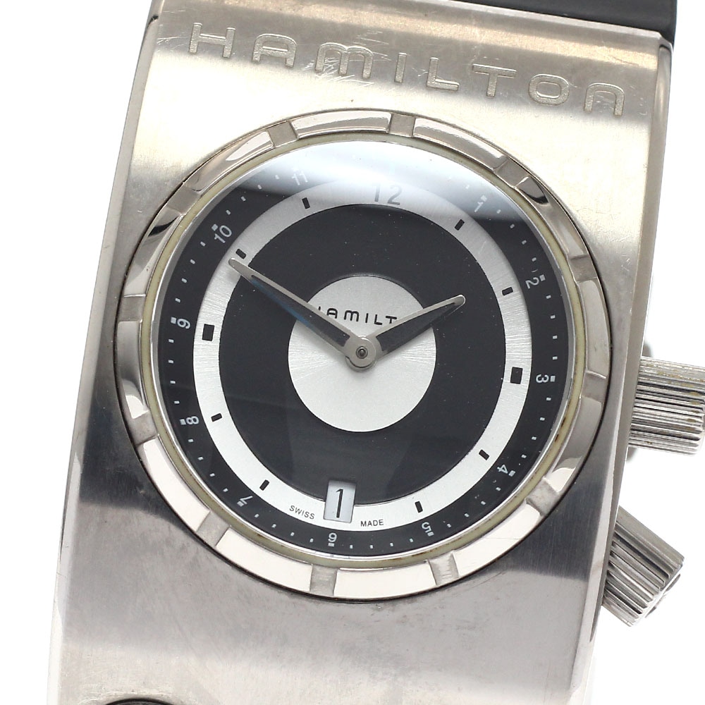 訳あり ハミルトン HAMILTON H515910 X-01 2001年宇宙の旅 限定2001本 クォーツ メンズ _949554【中古】