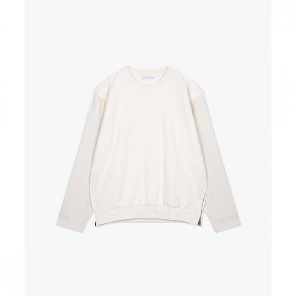 [リバークラッシュ] LKS41303アイボリーオーバーフィットニットベストTシャツ