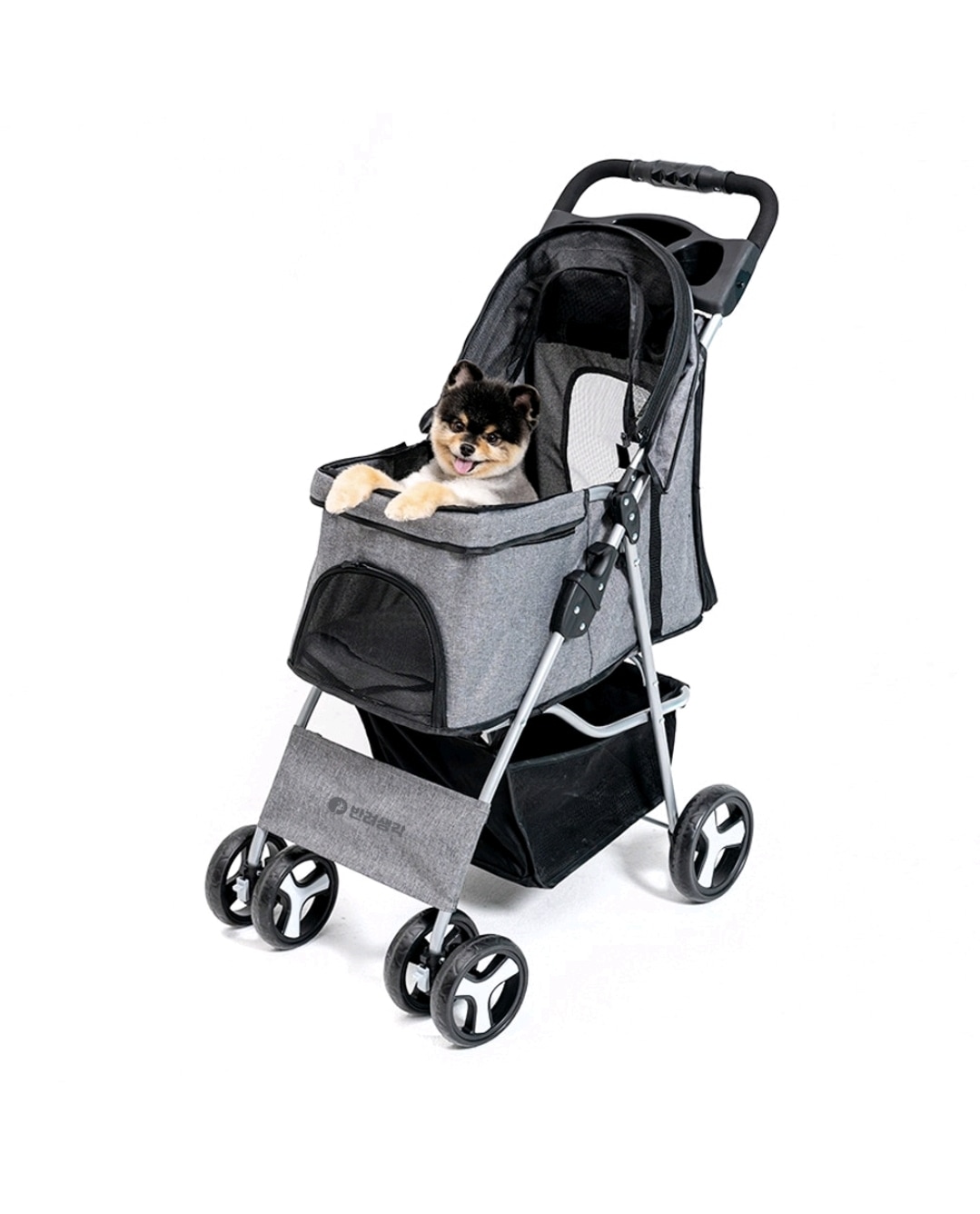 ペットカート/ワンタッチフォールディング ベビーカー/ ペットカート 折りたたみ式/ 鋼製カート