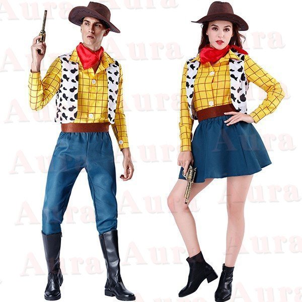 ハロウィン衣装 ピクサー トイストーリー コスチューム 大人 レディース カップル 余興 大人用 コスプレ ペアルック 仮装 女性用 パーティー 仮装