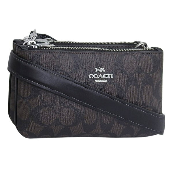 コーチ バッグ レディース ショルダーバッグ アウトレット ブラウン SIG DBL ZIP XBY CJ790SVBRB COACH 16,717円