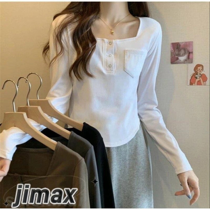 Tシャツ レディース 長袖 インナー カットソー ブラウス スリム 着痩せ トップス カジュアル 秋服 春服 ホワイトデー