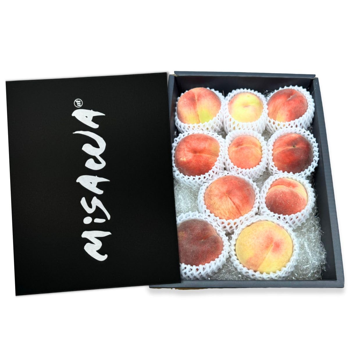 桃 ギフト 白桃 もも クール便 9-14玉入り 2.5kg 4-6玉入り 1.2kg モモ 鑑定書付き 赤秀 大糖領 化粧箱