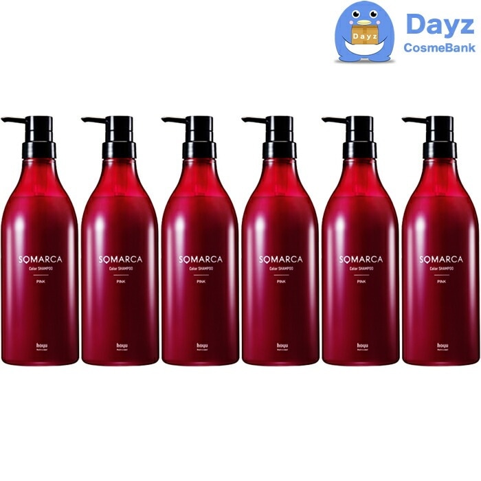 ホーユー ソマルカ カラーシャンプー　ピンク　770mL　6点セット　　ヘアシャンプー カラーシャンプー hoyu ホーユー カラーリングシャンプー