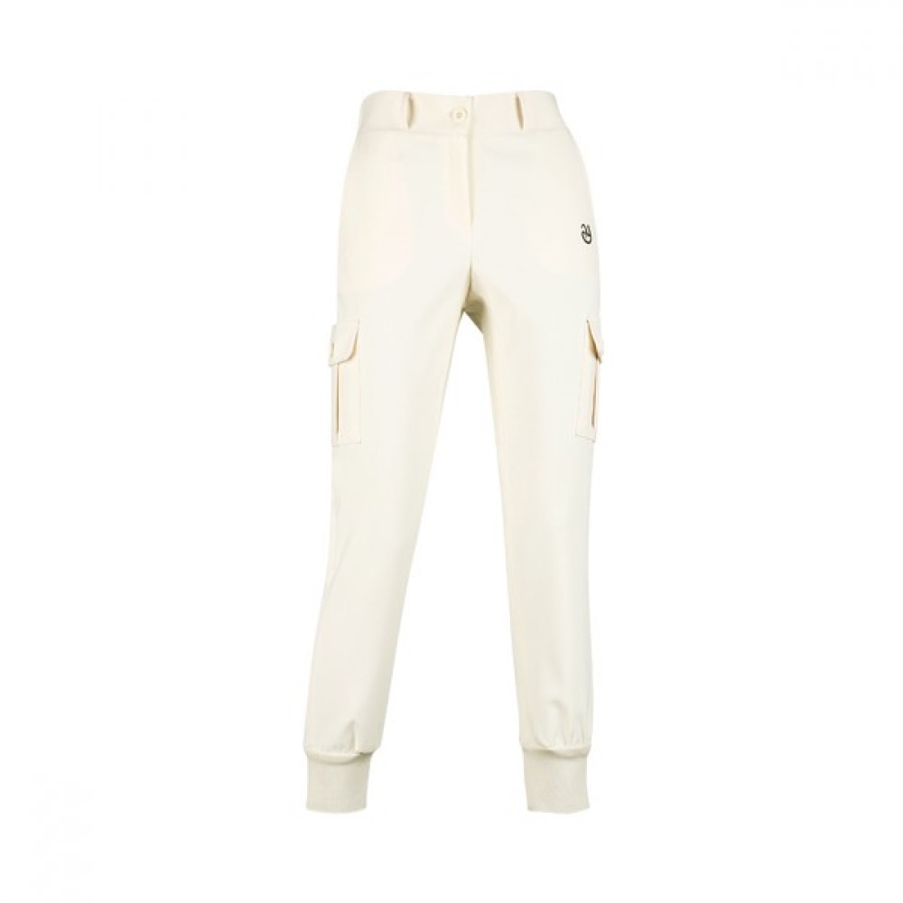 [ラックスゴルフ] ラックスゴルフレディースバックバンディングヘムスリットカーゴジョガーパンツYD25S212W