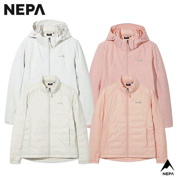 春秋用/冬用 女性 マウンテン 3IN1 防風 ジャケット (軽量ダウン+ジャケット) - 7L60602