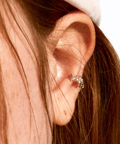 NFF [silver925] coterie ear cuff silver コテリーイヤーカフ シルバー925 韓国アクセ