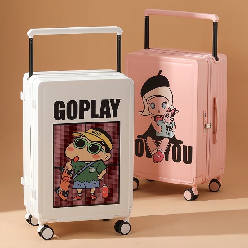 【最安値に挑戦】【人気商品】高見え INS 風 無地キャラクター柄スーツケース20/24 インチ ロック機能付き 機内持ち込み可 男女兼用キャリーケース lサイ キャリーケース mサイ キャリーケース