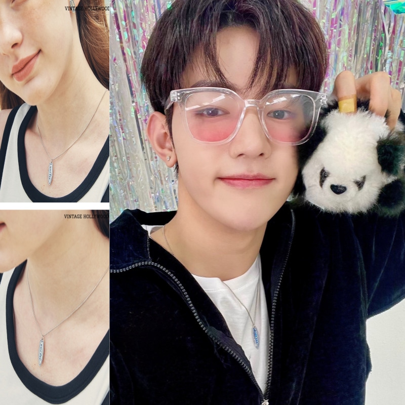 [ZB1 チャンハオ 着用] LETTERING SURFING BOARD NECKLACE