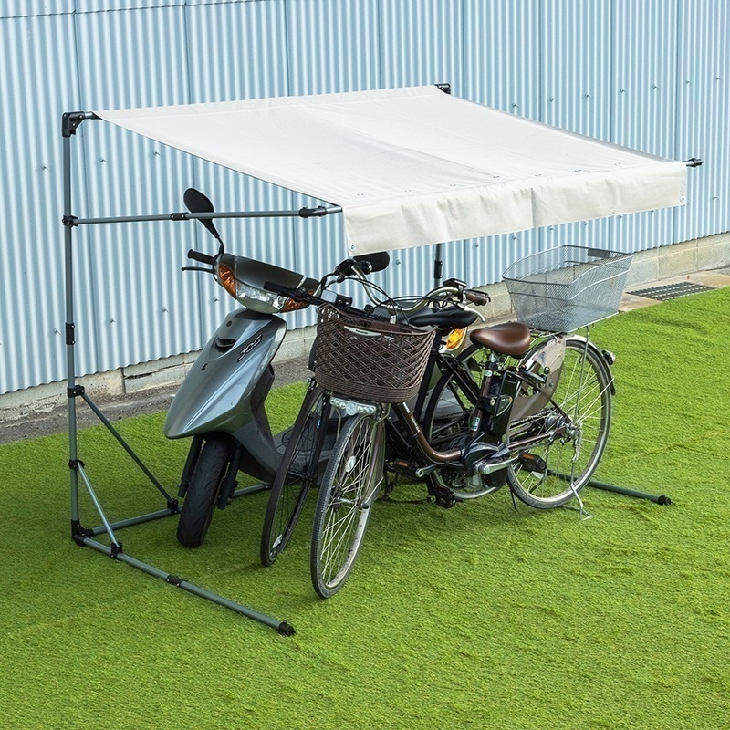 サイクルガレージ 自転車 収納庫 ガレージ バイクサイクルガレージ 3台用タイプ Lサイズ