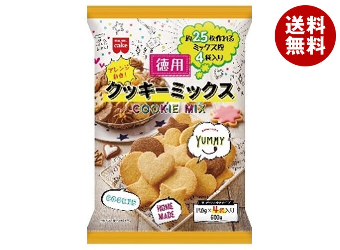 共立食品 徳用 クッキーミックス 600g(150g×4袋)×6袋入×(2ケース)