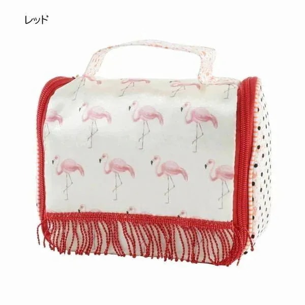 ポーチ レディースバッグ レディースファッション フラミンゴ 吊り スパバッグ プリント生地 フリン