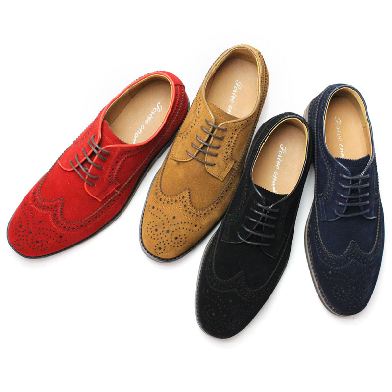 本革 牛革 レースアップシューズ 紳士靴 メンズ スエード 102 5,657円