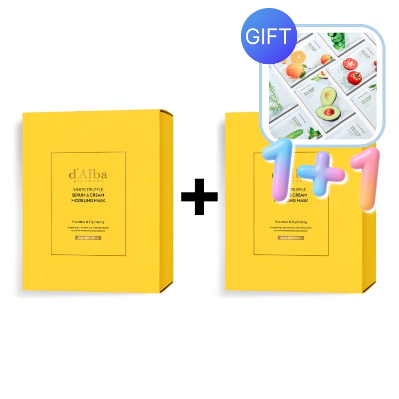 ホワイトトリュフ セラム＆クリーム モデリングマスク 2個セット.韓国コスメ.フェイスパック.モデリングマスク.スキンケア.保湿ケア.ツヤ肌.ハリケア.敏感肌用.低刺激.ホームエステ