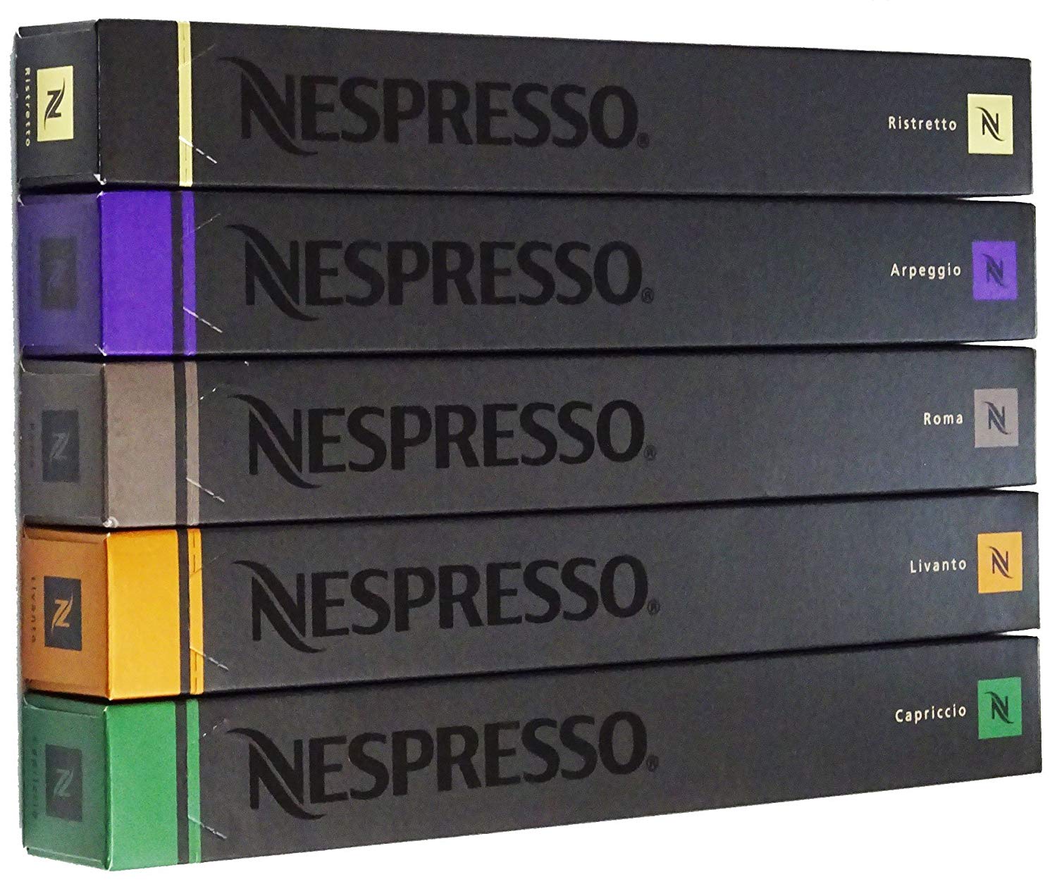 NESPRESSO Capsule Coffee 5 types x 10 capsules = 50 capsules