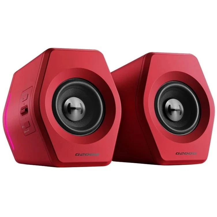 HECATE ED-G2000-RD [レッド] 3種類の入力に対応したゲーミングスピーカー（定格出力8W＋8W）