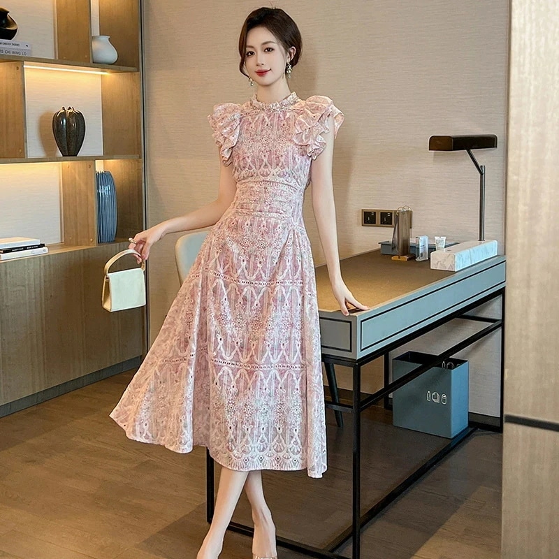 パーティードレス 花柄 華やか 上品 ロングワンピース オケージョンドレス レディース 絶妙な エレガント イブニングドレス お嬢様 姫系ワンピース お出かけ 20代 30代 8,322円