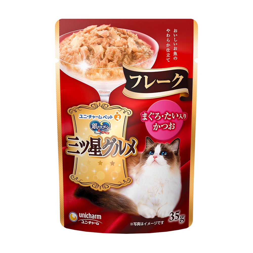 三ツ星グルメ　パウチ　フレーク　まぐろ・たい入りかつお　３５ｇX１６０袋　ＣＲＣ35―20―55―40―00