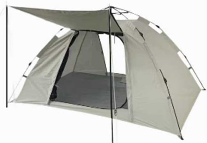 PeakCraft ポップアップテント 2人用, 防水・UV対策 高密度メッシュ W200×H120×D160cm アイボリー